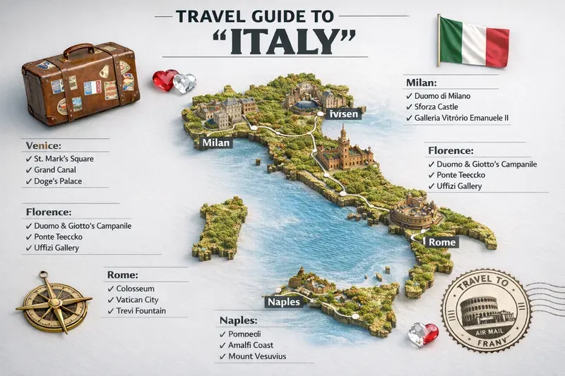 3D Travel Guide Map Poster Generator