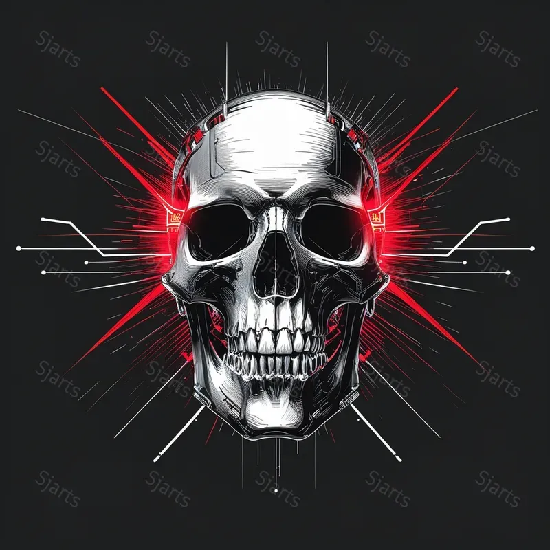 Striking Line Art Tshirt Graphics
