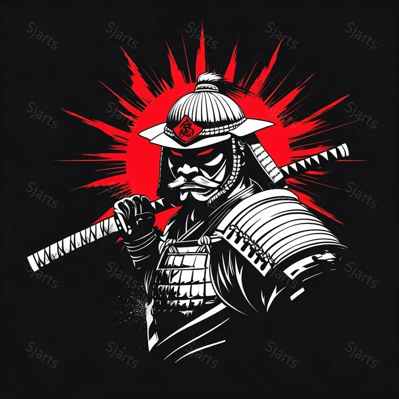 Striking Line Art Tshirt Graphics