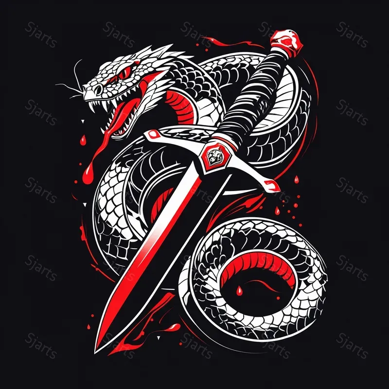 Striking Line Art Tshirt Graphics