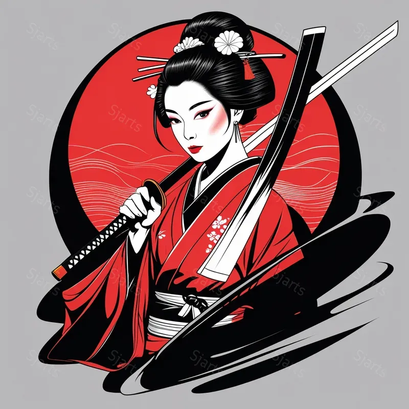Striking Line Art Tshirt Graphics