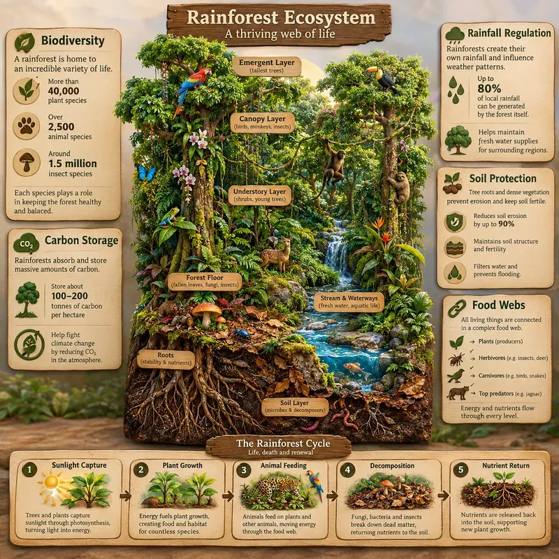 3D Educational Ecosystem Infographics
