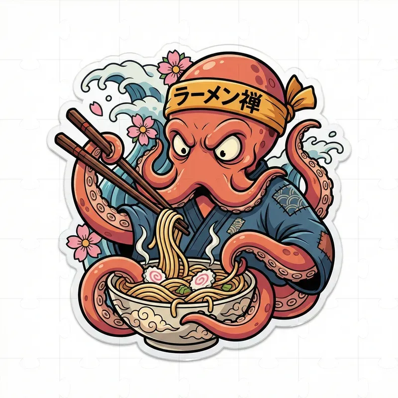 Neotraditional Tattoo Style Stickers