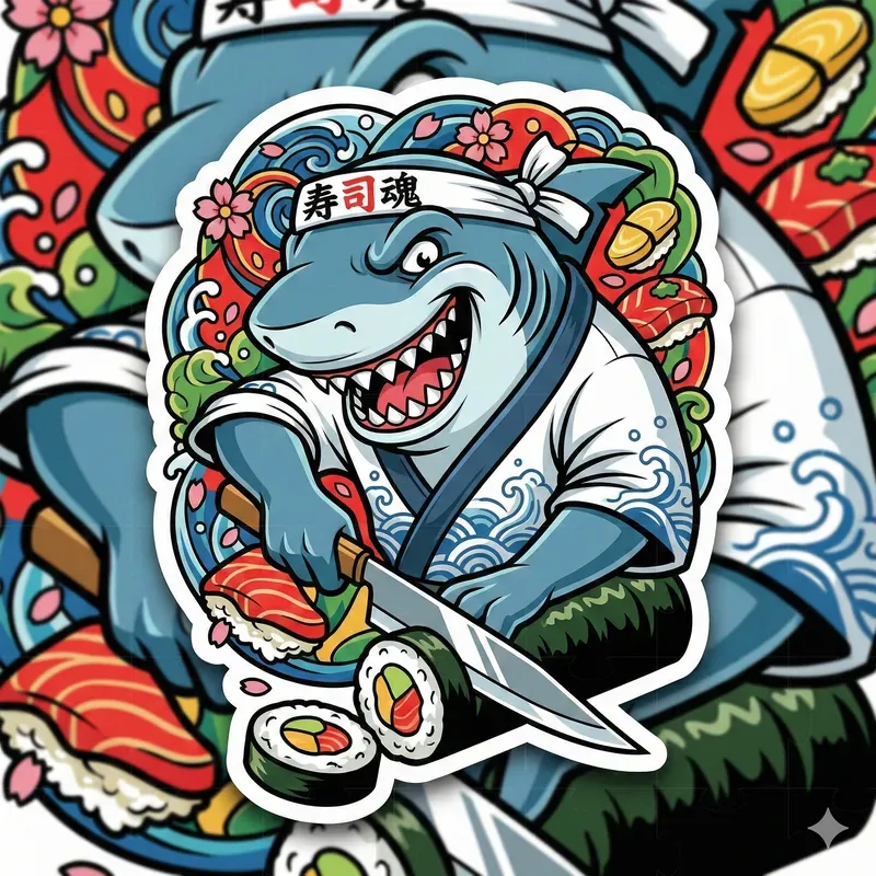 Neotraditional Tattoo Style Stickers
