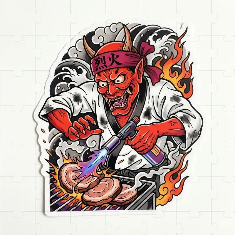 Neotraditional Tattoo Style Stickers