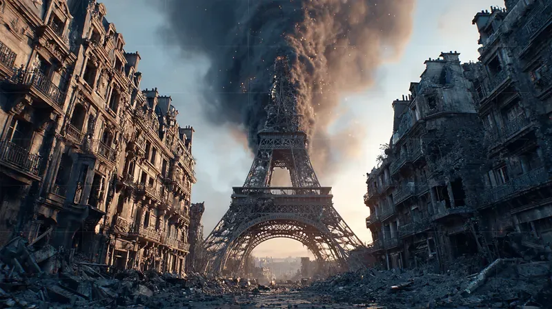 Post Apocalyptic War Torn Cinematic Shots