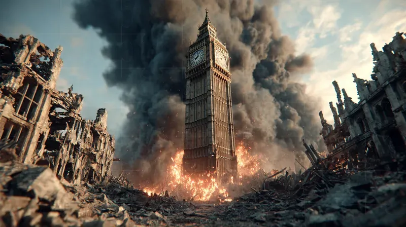 Post Apocalyptic War Torn Cinematic Shots