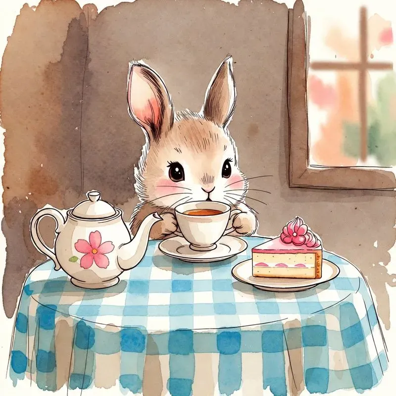 Vintage Soft Lofi Storybook Art