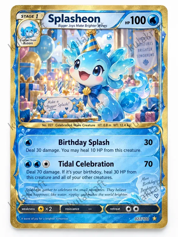 Pokémon Birthday Evolution Cards