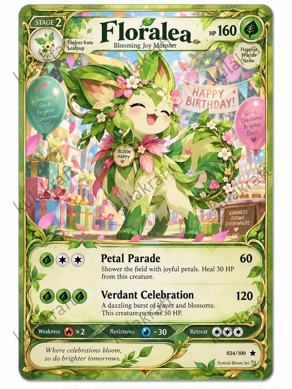 Pokémon Birthday Evolution Cards