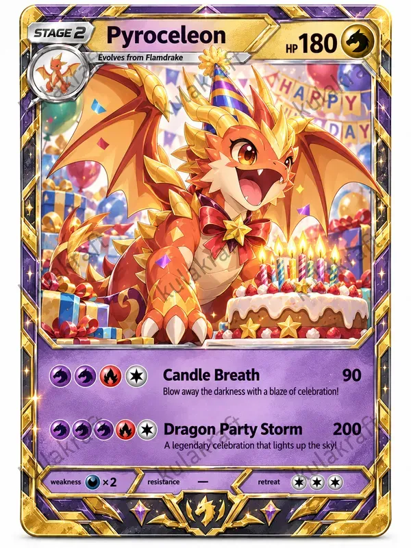 Pokémon Birthday Evolution Cards