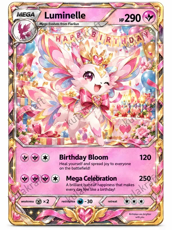 Pokémon Birthday Evolution Cards