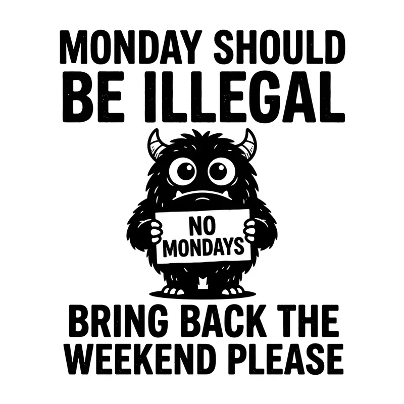 Funny Grumpy Monster Quote Designs