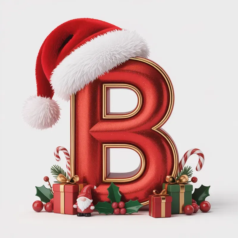 Christmas Alphabet Letters Clipart