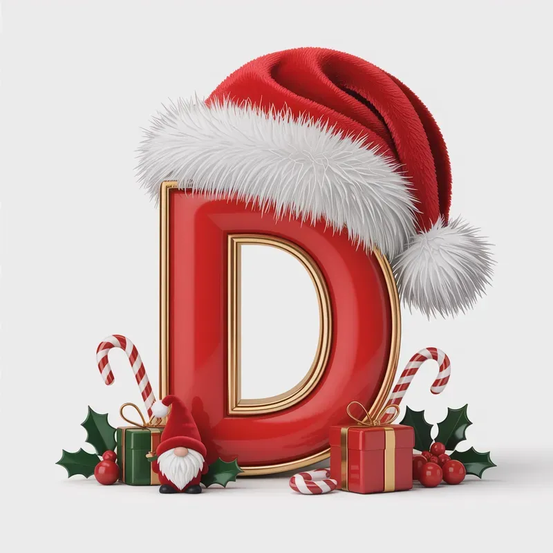 Christmas Alphabet Letters Clipart