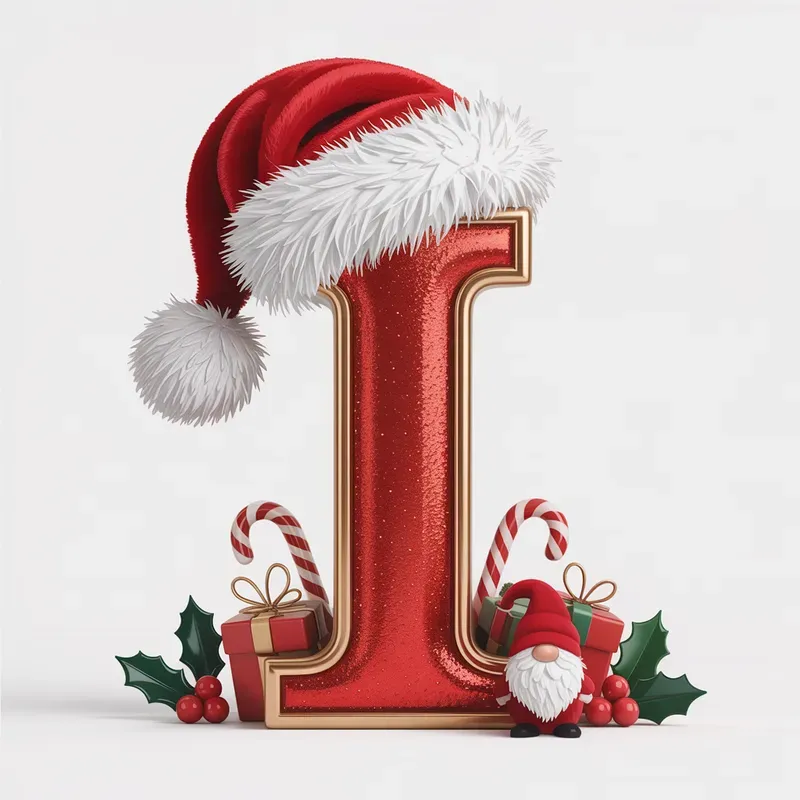 Christmas Alphabet Letters Clipart