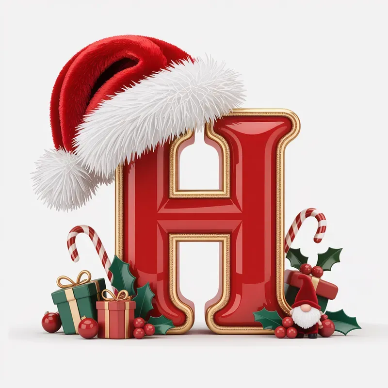 Christmas Alphabet Letters Clipart