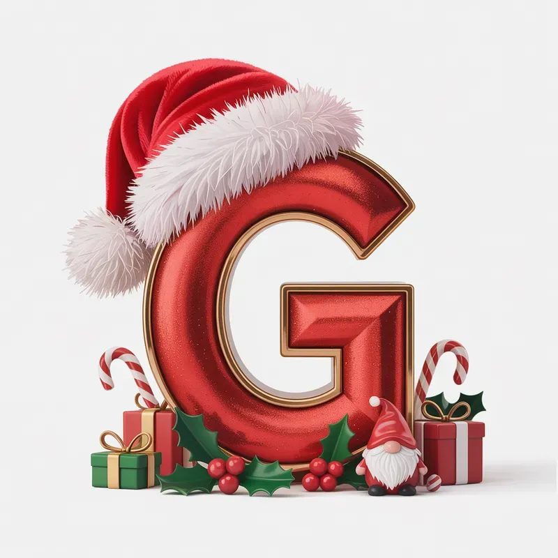 Christmas Alphabet Letters Clipart