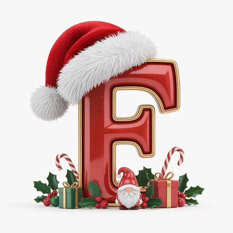 Christmas Alphabet Letters Clipart