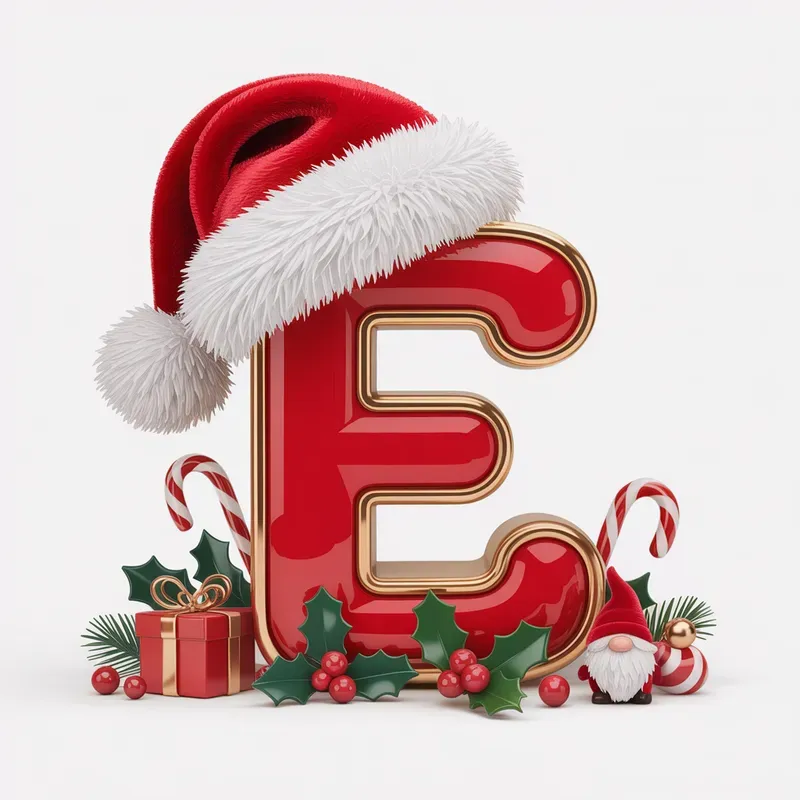 Christmas Alphabet Letters Clipart