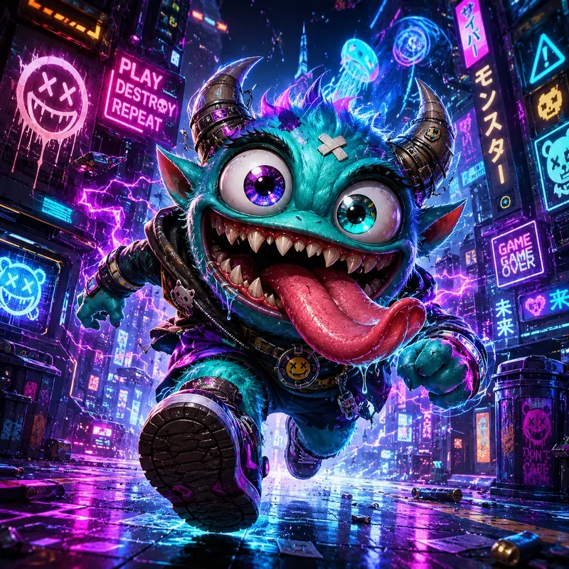 Graffiti Cartoon Monsters