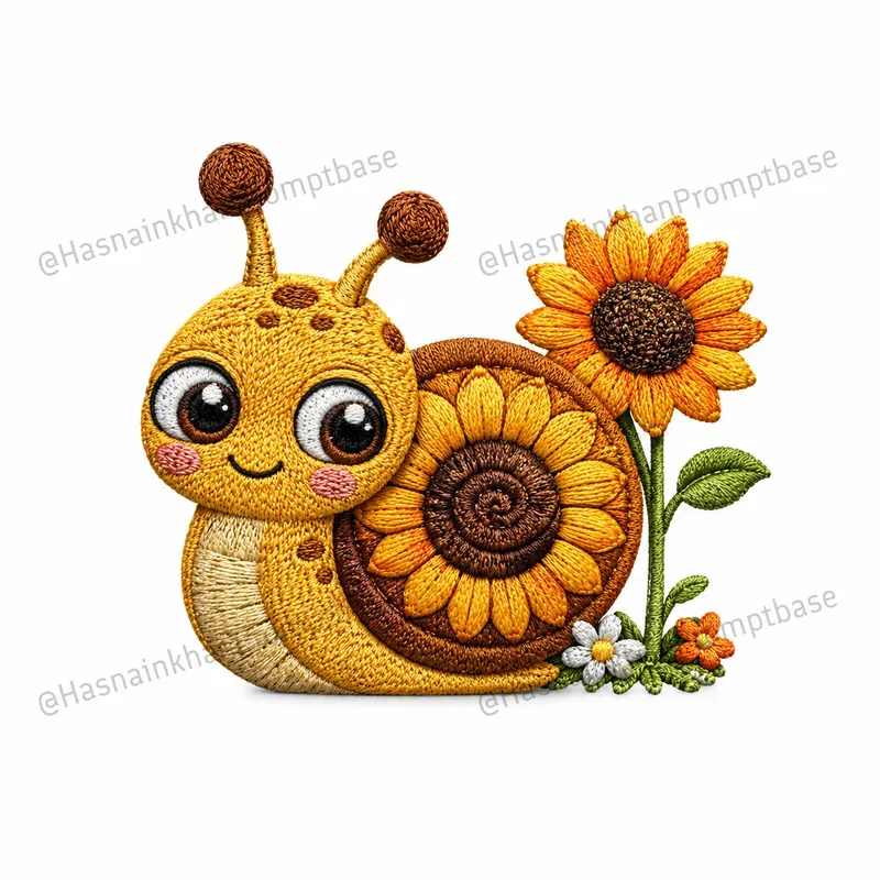 Kawaii Embroidery Floral Style