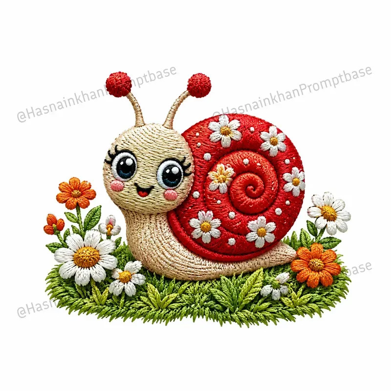 Kawaii Embroidery Floral Style