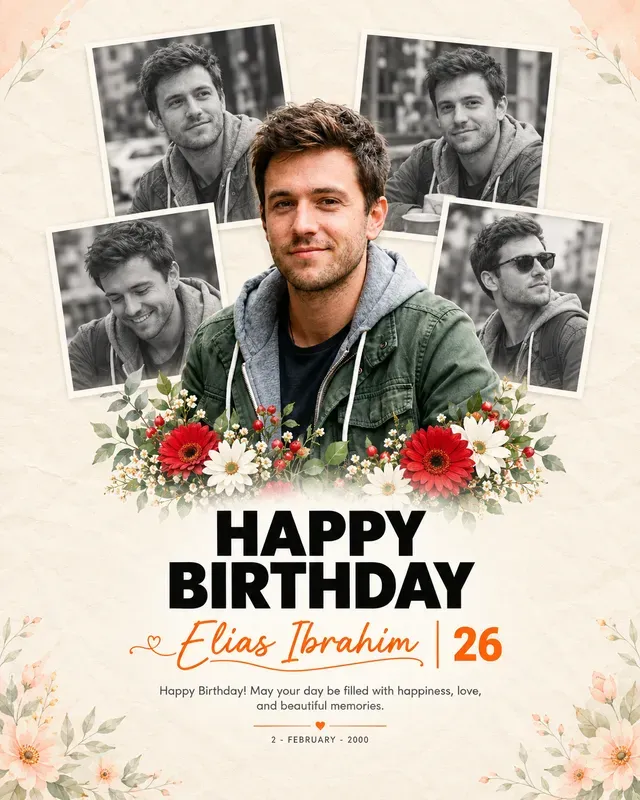 Customizable Birthday Posters