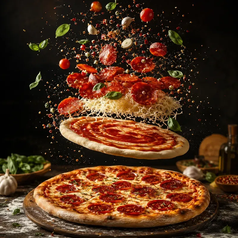 Floating Food Photo Generator