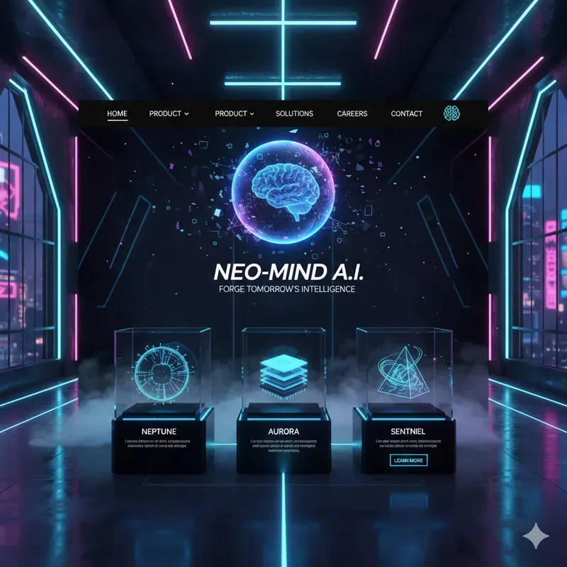 Ultramodern Futuristic Brand Pages