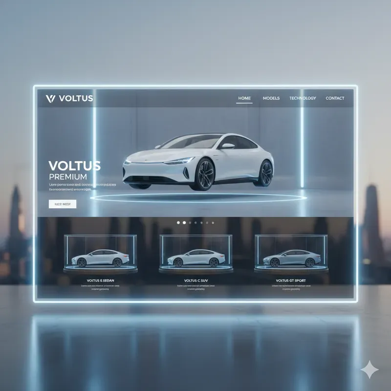 Ultramodern Futuristic Brand Pages