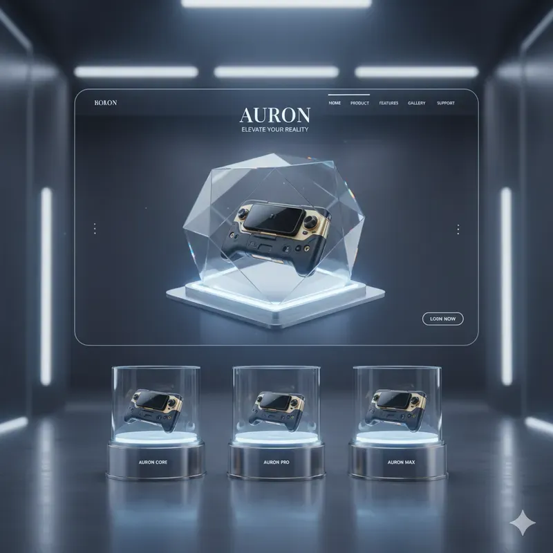 Ultramodern Futuristic Brand Pages