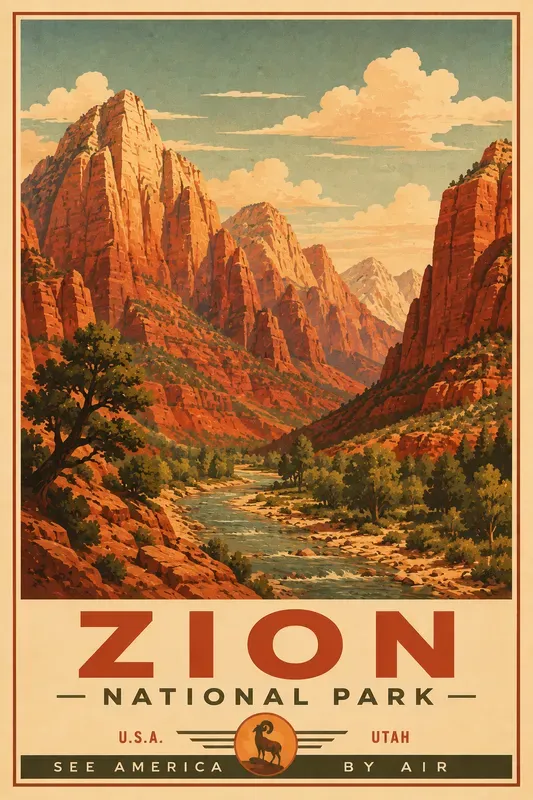 Midcentury National Parks Posters