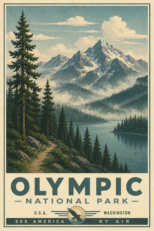 Midcentury National Parks Posters