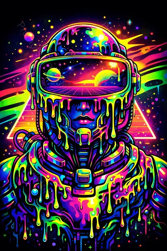 Neon Drip Illustration Engines