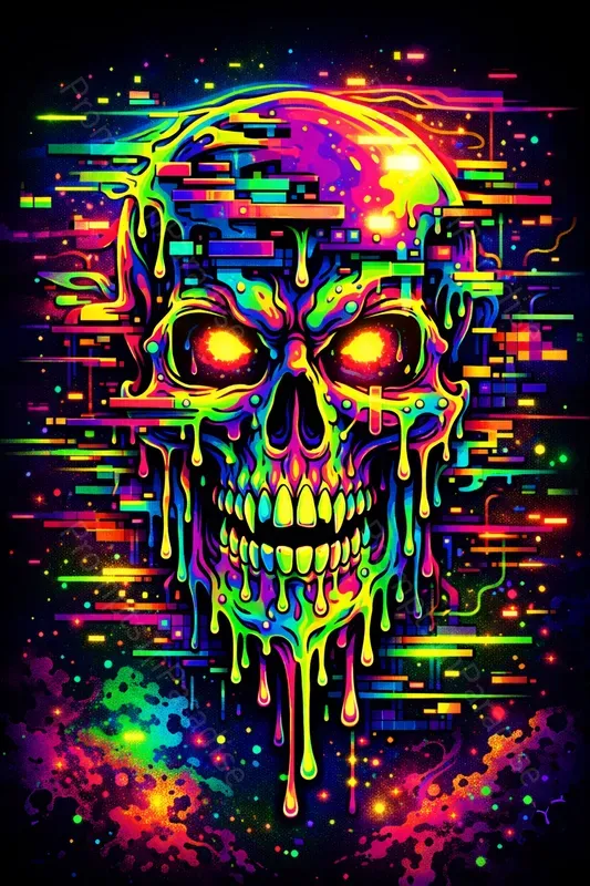 Neon Drip Illustration Engines