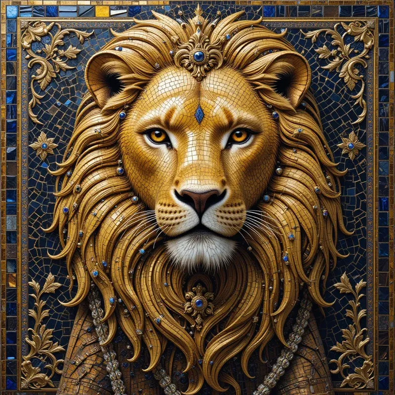 Realistic Mosaic Art Variations