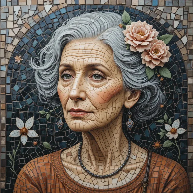 Realistic Mosaic Art Variations