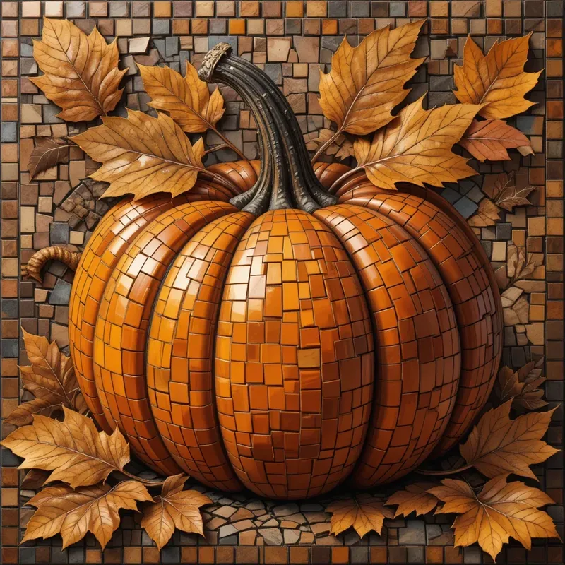 Realistic Mosaic Art Variations