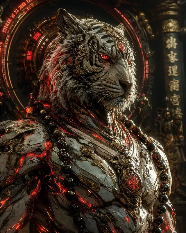 Cinematic Biomechanical Animal Deities