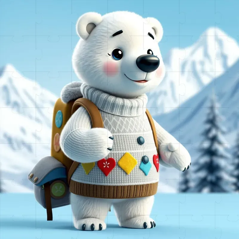 Cute 3D Christmas Travel Characters