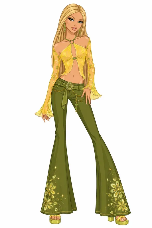 Y2k Vector Fashion Croquis Art