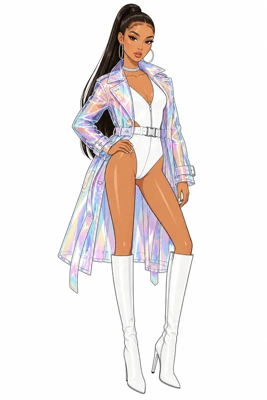 Y2k Vector Fashion Croquis Art