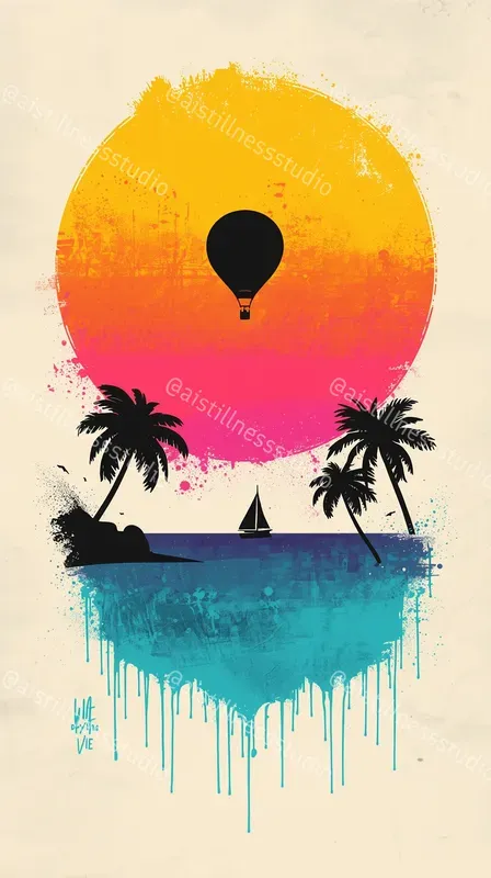 Psychedelic Tropical Posters