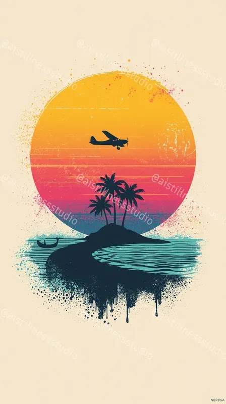 Psychedelic Tropical Posters