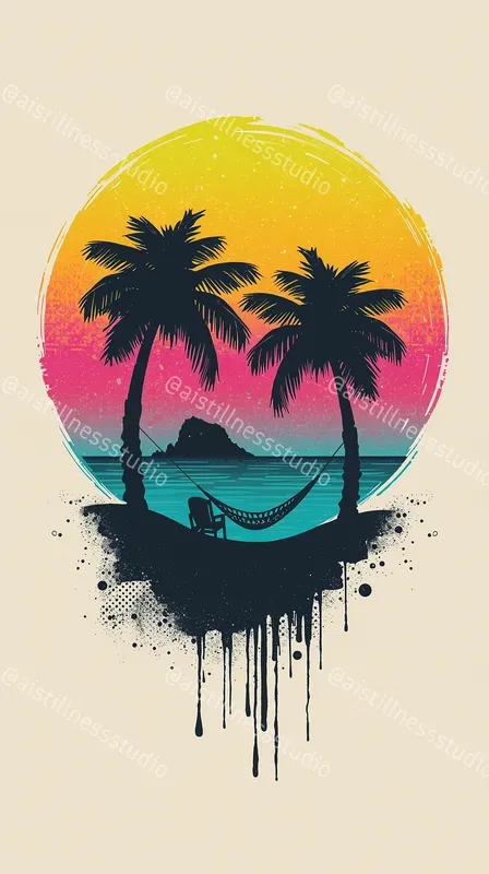 Psychedelic Tropical Posters