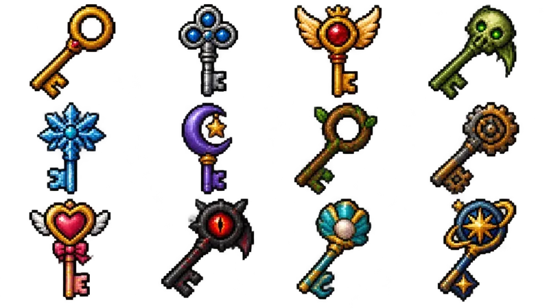 8bit RPG Loot Item Sprite Sheets
