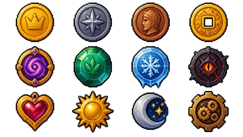 8bit RPG Loot Item Sprite Sheets