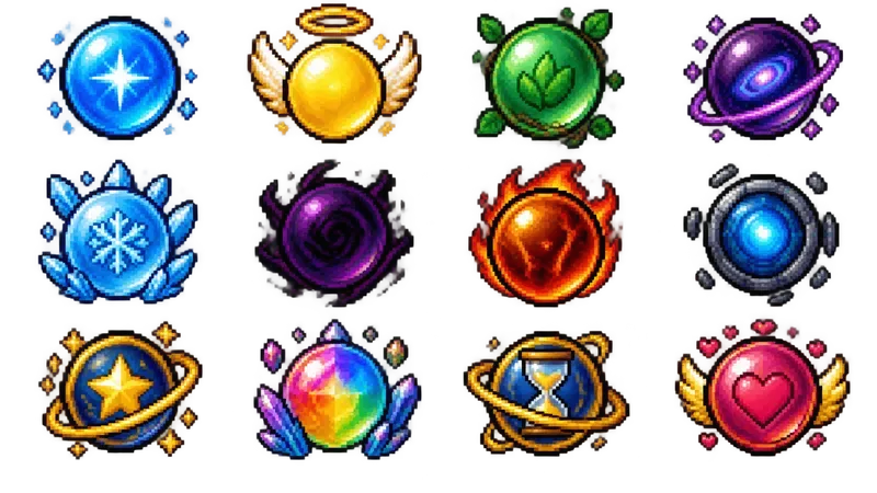 8bit RPG Loot Item Sprite Sheets