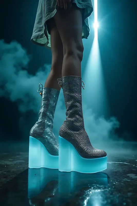 Realistic Raw Footwear Photography Flux